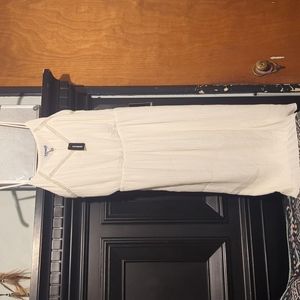 Express Off-white Strap Dress
